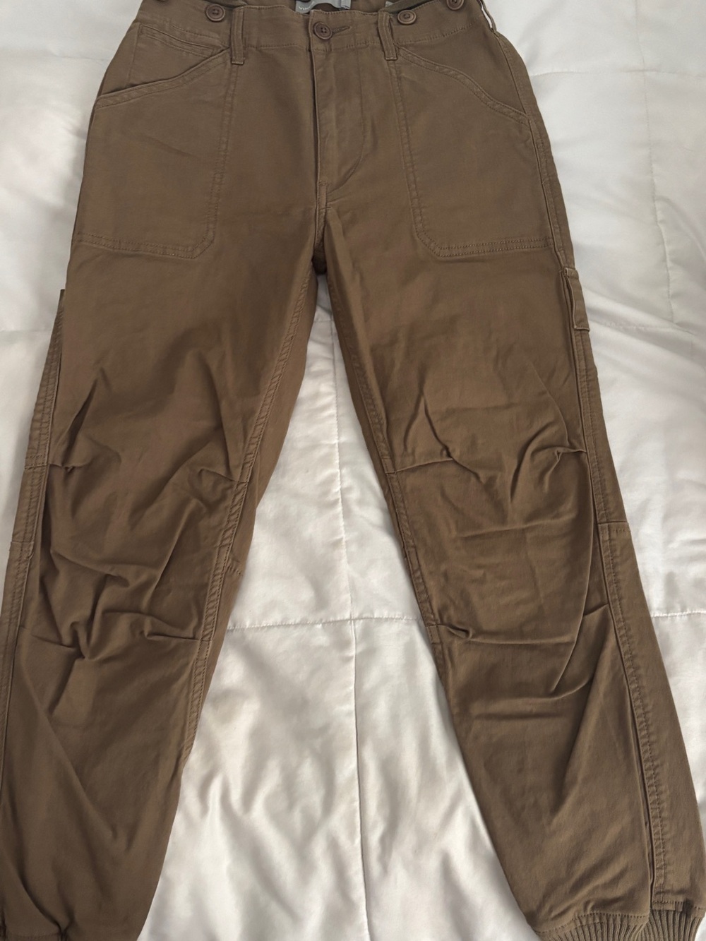Vince Women's Brown Cropped Utility Pants